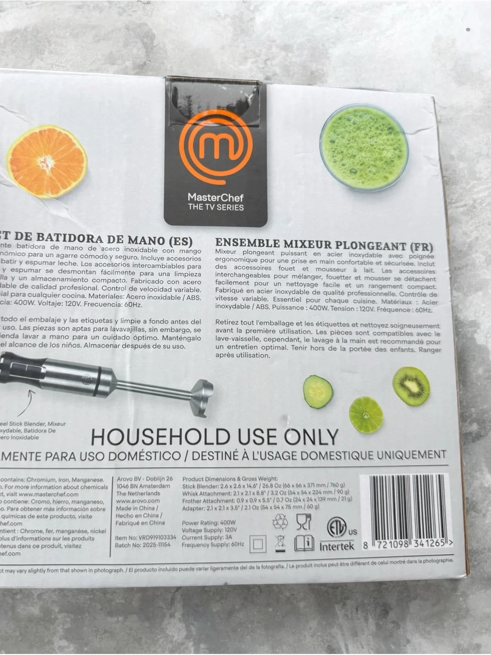 MasterChef the TV Series Hand Blender Set NIB